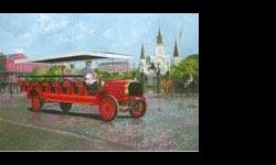 1905 MACK "Cajun Coach" Limited Lithograph 1694/2000 - $45 (VS)
This is for a Greyhound Transportation Travel Bus LIMITED EDITION OF 2000, GIVEN TO 2000 INSURANCE COMPANIES ONLY!
This was from the Lancer Insurance Company lithograph series that was