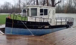 36 Foot 1 inch thick 1912 STEEL HULL ICEBREAKER. Built by the Army corps of engineers. 200 Horsepower Bed Ford /Detroit Diesel with Gray Marine heads. Motor needs some work. Cabin needs refinishing (all materials included with sale for this project).