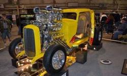 1932 Ford Custom. Three Window Coupe Custom, Rats Glass Body, Call 315 492 1263 TCI Frame Pro Streeted And Stretched 3 inch, 565 CI Aluminum, Merlin, Twin Blower, TH400 Tranny, 9 inch Currie Pro Street Rear End, The Parts On This Car Are All Custom Built
