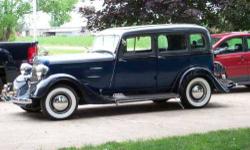 1934 Plymouth PE Deluxe Antique V8 engine with 350 miles Automatic transmission 4 door Second owner Power steering Am, Fm, CD player Blue with Black cloth interior New door panels Fairly new rebuild Serious inquiries only Qualified buyers are eligible for