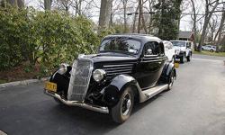Condition: Used
Exterior color: Black
Interior color: Tan
Transmission: Manual
Fule type: Gasoline
Engine: 8
Drivetrain: 0
Vehicle title: Clear
DESCRIPTION:
1935 Ford 5 window coupe 95% original with the exception of:12Vhydraulic brakesMitchell