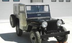 *****PRICE CHANGE-$6500 if you don't want the top*****This is a well cared for 1947 Willys Jeep CJ2A with a rare, original Porter and Reed Aluminum Hardtop with doors. Both Jeep and Top originated in Kansas in 1947. Gauges, lights, hubs, gears, transfer