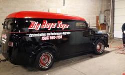 UP FOR SALE IS A ONE OF KIND PANEL TRUCK
WE USED THE TRUCK AS A ROLLING BILLBOARD IT GETS PLENTY OF COMMENTS AND BREAKS NECKS WERE EVER WE GO
THE TRUCK IS TURN KEY AND READY TO BE DRIVEN
THIS IS NOT A PERFECT SHOW TRUCK IT WAS USED FOR THE PAST YEARS ON