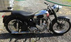 500cc single cylinder
Has new or rebuilt :
Seat
Polished aluminum rims
Tires, brakes,primary chain, mag dyno, rewired electrics rebuilt top end and gear box
This ad was posted with the eBay Classifieds mobile app.