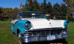 1956 Ford Victoria 2DR HT for sale (NY) - $17,900
Exterior: White & Blue
Interior: matching Vinyl
Transmission: Automatic
Engine: 312
Near Perfect Condition.
Frame up Restoration 14 years ago, All original; Numbers matching
2 Door; Hardtop. Power