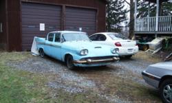 four door rare , only 1200 made , rebuilt engine, runs and drives fine, 6000 miles on engine, needs restoration inside and outside. holley ny owned by ase auto technician. car has approx. 61k miles on it.v8 289 engine in it. drivable condition, car is