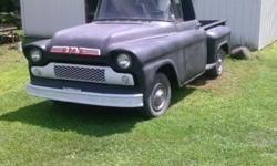 i'm selling a 1958 gmc fleet option pickup. this is a very rare truck with an all original drivetrain. 270 straight six and a four speed trans. This truck comes factory with no options. No heat,no radio,no dome light. The grille is also original . Runs