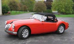 1960 MGA, 1600 in very good condition. 69,300 miles. Bodywork (no rust), paint finish, engine and mechanical systems all in excellent condition. Runs perfectly, compression = 150,145,150,150. This car needs to be seen to be appreciated. I have owned this