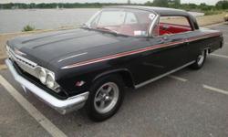 Privately owned...Garage kept...Frame on restoration...New GM 350 crate motor...350 Turbo trans...Power steering...Front disc brakes...New, correct Ciadella interior including rugs, door panels, seat covers, headliner...New gauges...1963 Impala tilt
