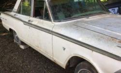 I am selling a 1962 ford fairlane 500 4 door. It needs a motor and tranny. It's a very solid car would make a great project. I just dont have the room for it.I am asking $2000 obo. Pleaee call (716)489-7400.