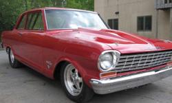 1963 Chevy II/Nova for sale (NY) - $31,900
Red exterior, with Red Vinyl interior.
All Brand NEW!!
-New Paint
-New floor pans
-New Heidts front clip
-New 434 cu. In. Dart motor 600 hp.
-New wheels /Tires
-Idit Columns
ZERO MILES ON ODOMETER!!!!
Power Glide
