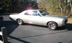 1967 Pontiac GTO
Rebuilt 400 engine
Automatic transmission, hurst, his/her shifter
Silver Glaze ( exterior paint )
New black interior
Many new parts
Body on restoration
PHS certified
$29,900 OBO
Phone 315 583-5174