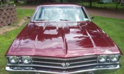 1969 CHEVELLE SS NOT ORIGNAL IT HAS ABOUT 35,000 OR BETTER INTO JUST ABOUT EVERY THING HAS BEEN REBUILT OR REPLACED MOST COME SEE 396 REBUILT 4 SPEED SAGNAW REBUILT CHANGED TO 10 BOLT REAR I BELEAVE IT WAS 360 GREAT FOR CRUISEING SS GRAGER ALL AROUND ALL