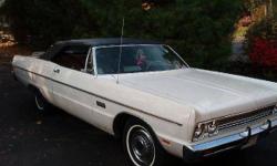 FACTORY AIR CONDITION, THIS CAR HAS BEEN CAUGHT IN THE RAIN LESS THAN 10 TIMES SINCE 1973!!!!! GARAGE KEPT FOR THE LAST 34 YEARS THIS IS AN UNMOLESTED 69 PLYMOUTH FURY III CONVERTIBLE WITH FACTORY AIR CONDITION,POWER TOP, CHROME FENDER SKIRTS AND YES