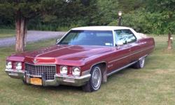 This 1971 Cadillac is gorgeous, 95% original and runs amazing. It is registered and driven daily in good weather.
This 1971 Cadillac Sedan DeVille has never seen salt, never seen snow. It has the original paint and most of the original parts. It can be