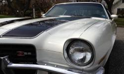 SELLING MY SUPER RARE , ORIGINAL AND MATCHING NUMBER'S 1973 CAMARO Z28 . 350 V8 , AUTOMATIC TRANSMISSION.
ONLY 87,000 ORIGINAL MILES
RUNS AND LOOKS EXCELLENT .
WAS COMPLETELY RESTORED 5 YEARS AG0 WITH NEW PAINT , INTERIOR AND REBUILT ENGINE AND