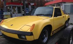 SELLING A REAL COOL LOOKING 914 " GT LOOK " PORSCHE WITH A 1.8 ENGINE UPGRADED TO A POWERFUL 2.0.! HAS DUAL CARBURETORS , FREE FLOW PERFORMANCE EXHAUST ,NEW TIRES AND RIMS, BRAKES , RECENT TUNE-UP AND A REBUILT TIGHT 5 SPEED TRANSMISSION AND NEW CLUTCH.