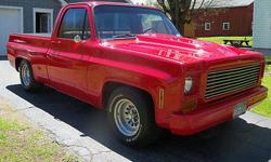 Condition: Used
Exterior color: Red
Interior color: Gray
Transmission: Automatic
Fule type: Gasoline
Engine: 8
Drivetrain: RWD
Vehicle title: Clear
DESCRIPTION:
1974 Chevy C-10 Hot Rod truck. Beautiful rust free truck. Always stored inside. Only driven on