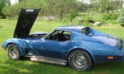 1975 Corvette Stingray L-48 350 4spd T-Tops,Lots of New Parts,New Paint,Seals,Bearings,Brakes,Rotors,Calibers,Power steering Pump w/Hoses,New Edelbrock Carb,plus much more,Needs a couple things two finish.It gets driven daily during the summer.