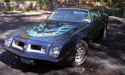Condition: Used
Exterior color: Blue
Interior color: White
Transmission: Automatic
Fule type: Gasoline
Engine: 8
Sub model: TRANS AM FIREBIRD
Drivetrain: RWD
Vehicle title: Clear
Body type: Coupe
Warranty: Vehicle does NOT have an existing warranty