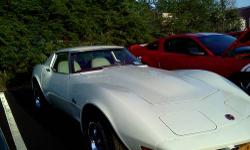 1976 White Corvette Stingray for sale
Total Mint Condition ( Garaged) Orig family member owned given as a
gift to another family member.
Number's matching, 350 engine, p/s, p/b, p/w - 4 speed
New paint, suspension, interior. Also many other new parts.
No