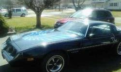 1981 Pontiac Firebird This American classic currently has 46,782 miles and it is still in good condition Exterior color is Dark Blue and with a Blue leather interior Equipped with a 207 cubic inch automatic transmission All original parts restored with