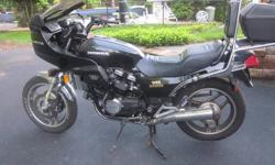 The classic 1983 Honda V45 Sabre VF750S low miler original owner with 12,000 miles you need to do is change new tires in back, ( factory tires from 1984) Everything is working normal, smooth, strong, conveniences for long trip.I prefer local pick up and