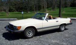 1983 Mercedes Benz 380SL This Import classic currently has 148,500 miles and in great mechanical condition Cream Yellow exterior and with a Camel leather interior Equipped with a 3.8 liter V8, 4 Speed automatic transmission Bore x Stroke estimated at 88.0