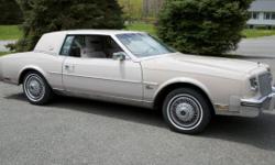 For sale is a 1984 Buick Riviera with 69,000 original mileage, very good condition, owned by a retired couple. The car is equipped with AM/FM Stereo w/tape player, 307 V8 engine, automatic transmission, power windows & seats, new tires and wheel covers.