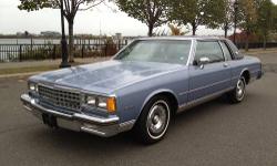 For sale 1984 Chevrolete caprice classic biutuful condition was kept indoor garage all this time no rust all original has 13,899 miles I have car fax aviable , I have all documents original since car came out from dealer ,also I have record like oil