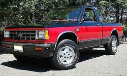 Condition: Used
Exterior color: Black & Red
Interior color: Red
Transmission: Automatic
Engine: 6
Drivetrain: Four Wheel Drive 4x4
Vehicle title: Clear
DESCRIPTION:
Listed for sale is my awesome S-10 Tahoe 4X4. This little truck is most likely the lowest