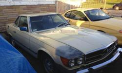 THIS IS A 1984 380SL THAT RUNS AND DRIVES GOOD. THE CAR HAD SMALL REPAIRS IN THE FENDER AND THE PAINT JUST NEEDS TO BE MATCHED UP. WE LEFT IT LIKE THIS TO SHOW THE CAR WAS NOT IN AN ACCIDENT. WE ALSO HAVE THE GAS CAP TO THE CAR. THE INTERIOR IS IN GOOD