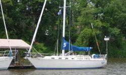 For sale 38' 1984 Sabre aft cabin sail boat in excellent condition powered with a Westerbeke single diesel engine. Sciabola has been well cared for.
She is a very comfortable cruising boat, ready to sail with the family or race offshore. The teak interior