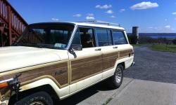 1987 Jeep Grand Wagoneer! Solid SUV! Por15 underneath years ago and the frame is solid! Body in good condition all original. Front fenders have damage, will need replaced but doesn't effect the driveabilty! Runs good w/V8! All power. Windows seats doors