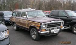 Listing this 1988 AMC Jeep Grand Wagoneer for my boss. Even though there are not many of these out there, it still is not perfect. So let's see if we can sell this bad boy and make him happy.This will be sold as is.
It is originally from NJ so it hasn't