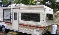 Good condition,has 18 foot by 8 foot screen room with deck on outside.kept in campground in Peru.Call 302-325-1181 for more information.