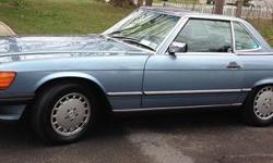 1989 Mercedes-Benz 560SL for sale (NY) - $13,999
REDUCED PRICE!!!!
82k miles.
Baby Blue exterior & interior.
Automatic.
Vehicle was very well maintained- with over $6k in reciepts.
Hard AND soft top.
Comes with carrier and car cover.
Call Dennis @