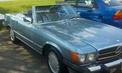 1989 Mercedes-Benz 560SL for sale (NY) - $13,999
'89 560SL Convertible
Very clean! Virtually spotless.
82k original miles.
Baby Blue exterior & interior.
Automatic transmission, 350 5.6L V8 engine.
Stock Air-conditioner, has been converted to a modern AC