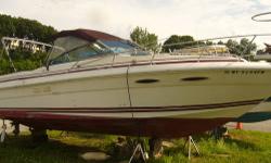1989 Sea Ray Amber Jack
please include your phone # in email and I will call you. Thanks.
1989 SeaRay Amberjack -27' Twin mercruiser 350 cu. engines.
3 batterys-onboard charger. remote spotlight- remote anchor windlass.
Full canvas with camper side