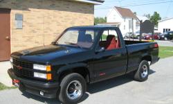 The 1990 Chevrolet 454 SS is a high performance full size pickup that mated the C1500 standard two wheel drive cab with an absolutely killer 454ci 7.4 liter, eight cylinder engine(V-8), the 3 speed automatic transmission and a 3.73 rear axle ratio helped