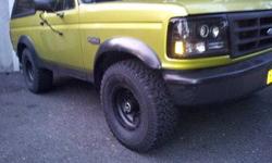 Condition: Used
Exterior color: Green
Interior color: Black
Transmission: Automatic
Fule type: GAS
Engine: 8
Drivetrain: 4WD
Vehicle title: Clear
Body type: Sport Utility
DESCRIPTION:
I decided to sell my Bronco.New or rebuilt parts include: engine,