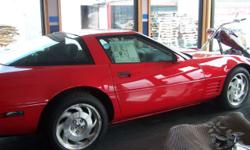 1993 Chevrolet corvette 40th anniversary , 5.7 liter, 300HP, 4 speed auto tranny, exterior torch red, interior black leather, less than 4000 miles. call or text 607-215-3173. all factory markings still on car