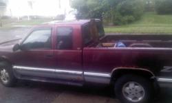 FOR SALE 1995 CHEVY SILVERADO K SERIES EXT CAB, AN HAS A CAP FOR BACK OF TRUCK HAS 90,133 AN IS ON THE ROAD EVERY DAY HAS AM/FM RADIO W CD PLAYER, REMOTE CAR STARTER IN GOOD CONDITION SOME RUST, CLEAN ON INSIDE ASKING 1500.00 WAS 2000.00 SELLING IT FOR