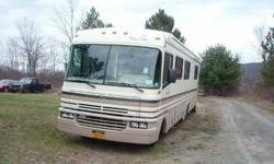 1995 Fleetwood Bounder This Class A is fully self contained and has everything within for a complete homelike comfort 34 feet in total length and 28,000 miles, the Bounder can accommodate up to 5 occupants comfortably Exterior color is tan and with a