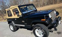 Condition: Used
Exterior color: Black
Interior color: Spice
Transmission: Automatic
Fule type: GAS
Engine: 6
Drivetrain: 4WD
Vehicle title: Clear
Body type: Sport Utility
DESCRIPTION:
Selling my 95 YJ wrangler. Excellent shape, NO RUST OR ROT. Fresh paint