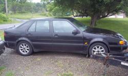 NICE CAR DRIVEN DAILY, BLACK /5SP GOOD
TIRES. TRANNY, CLUTCH, AND BRAKES ALL
ARE 100 % ENGINE RUNS GREAT , HAS GOOD
HEAT, DOES HAVE SOME ISSUES BUT NO MECH.
HOOD HAS DENT , REAR HANDLES, NO TUNES!!
OWED SAABS FOR 8 YEARS AND ARE THE
MOST RELIABLE CARS I