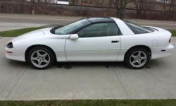 1997 camaro 3.8 V6 manual 5sp. 30th Ann edition w/ deluxe leather interior. Loaded. T-Tops. car is a VA. car and has never seen winter. has new ZR-1 17" wheels w/ fair tires (original wheels and hubcaps and tires (nice) come w/ car). car runs and drives