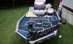 50 th anniversary edtion,w/70hp johnson outboard ,new trolling motor ,has 2 live wells ,2 depyh finders