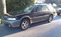 Winter is coming!!! 1997 Outback Limited AWD, Black w/Black Leather interior. Automatic,
121, 340 k mi. New tires last year. These cars are like Jeeps in the foul weather!!! Has all options including heated seats and mirrors. Cold A/C. Premium Aluminum