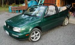 1997 Volkswagen Cabrio convertible coupe
This car was in California for its early life.
Since then, it has spent its Summers in northern New York state.
Always covered and garaged for the Winter.
Excellent, rust-free condition- you'll not find a cleaner